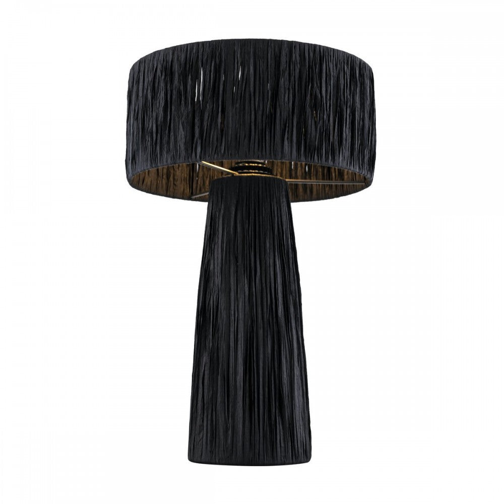 TOV Furniture Shelby Rafia Black Table Lamp