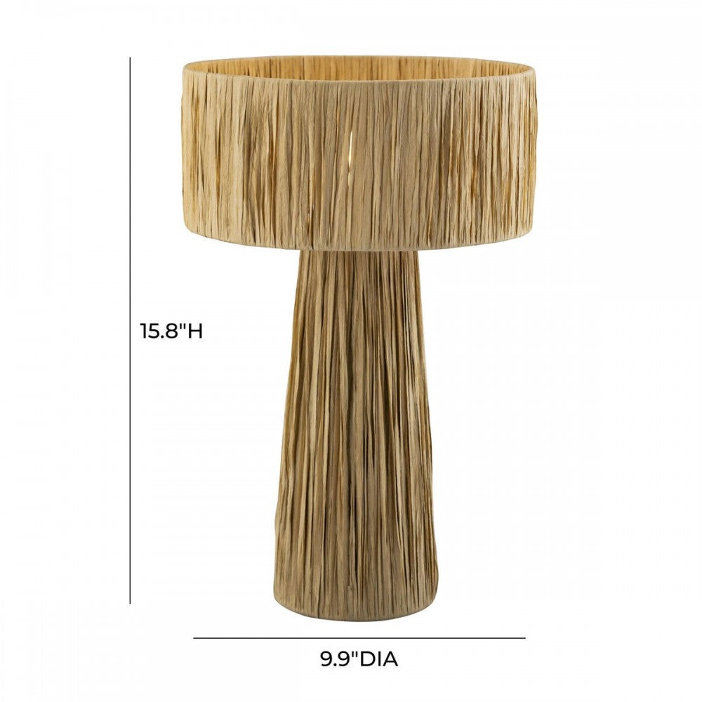 TOV Furniture Shelby Rafia Natural Table Lamp