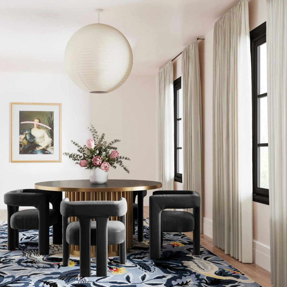 TOV Furniture Sloane Black Velvet Chair
