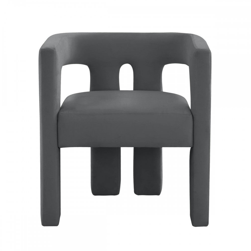 TOV Furniture Sloane Dark Gray Velvet Chair