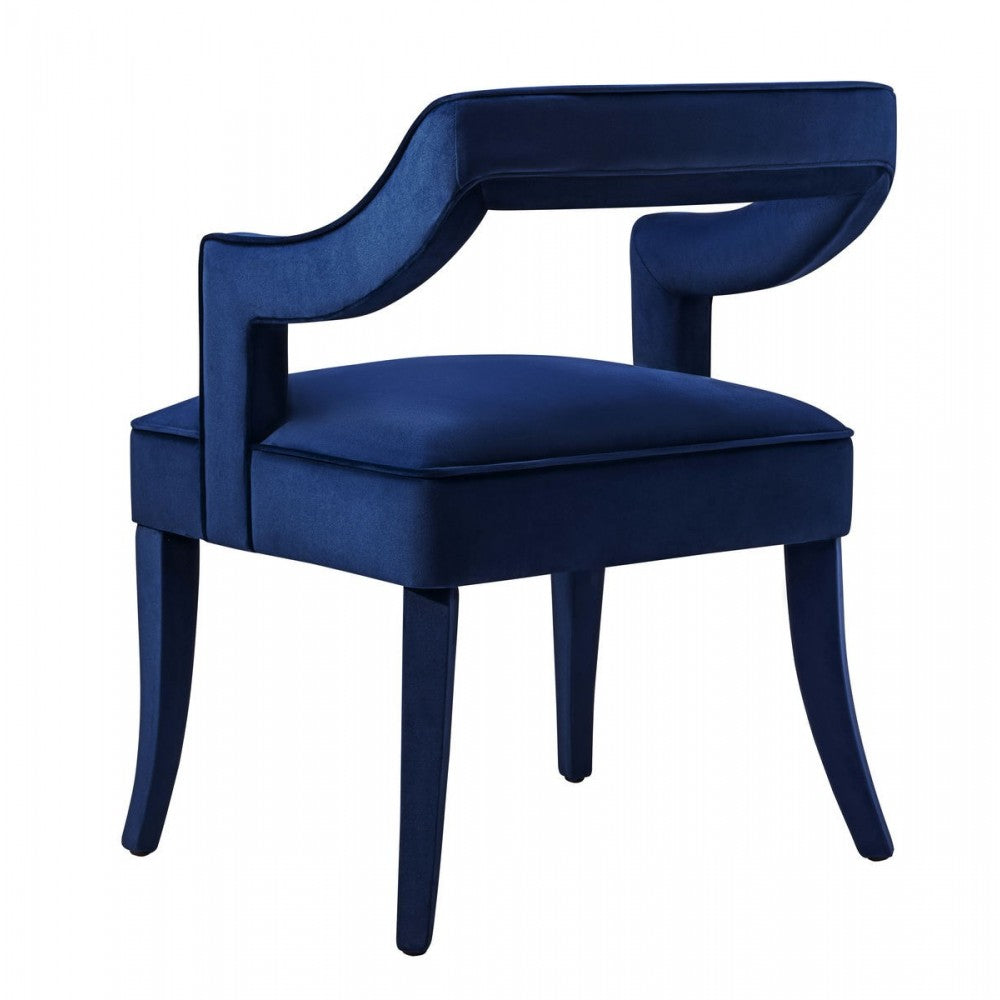 TOV Furniture Tiffany Navy Velvet Chair