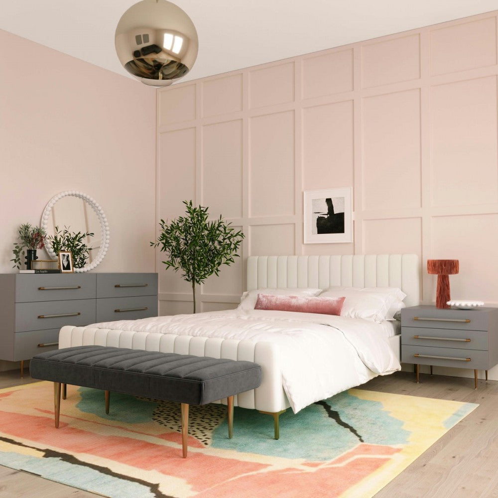 TOV Furniture Trident Gray 6 Drawer Dresser