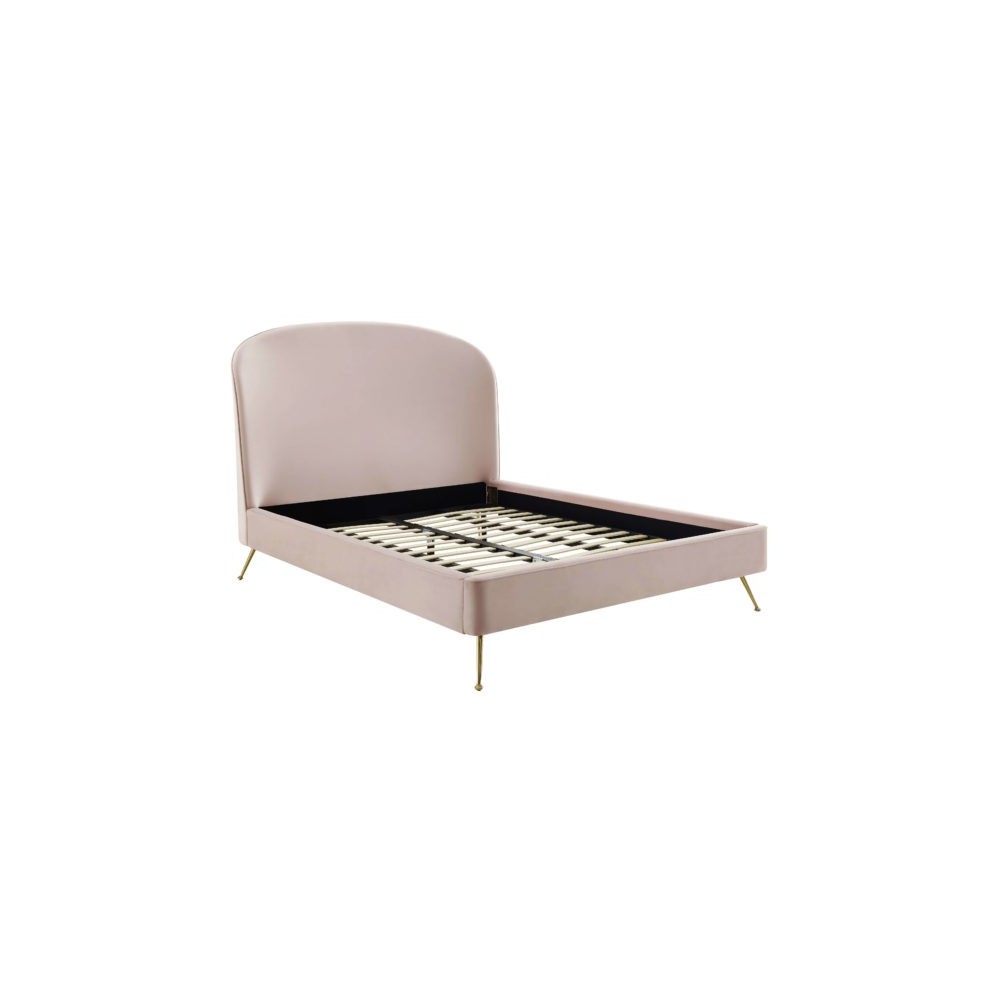 TOV Furniture Vivi Blush Velvet Bed in King