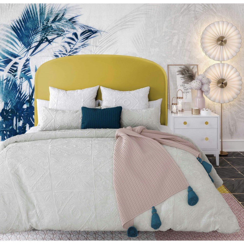 TOV Furniture Vivi Burnt Gold Velvet Bed in Queen
