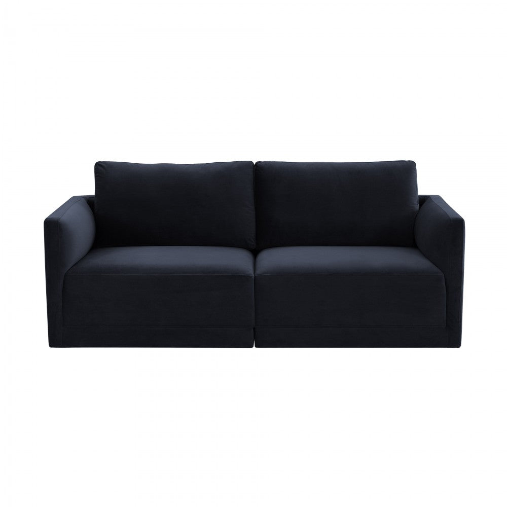 TOV Furniture Willow Navy Modular Loveseat