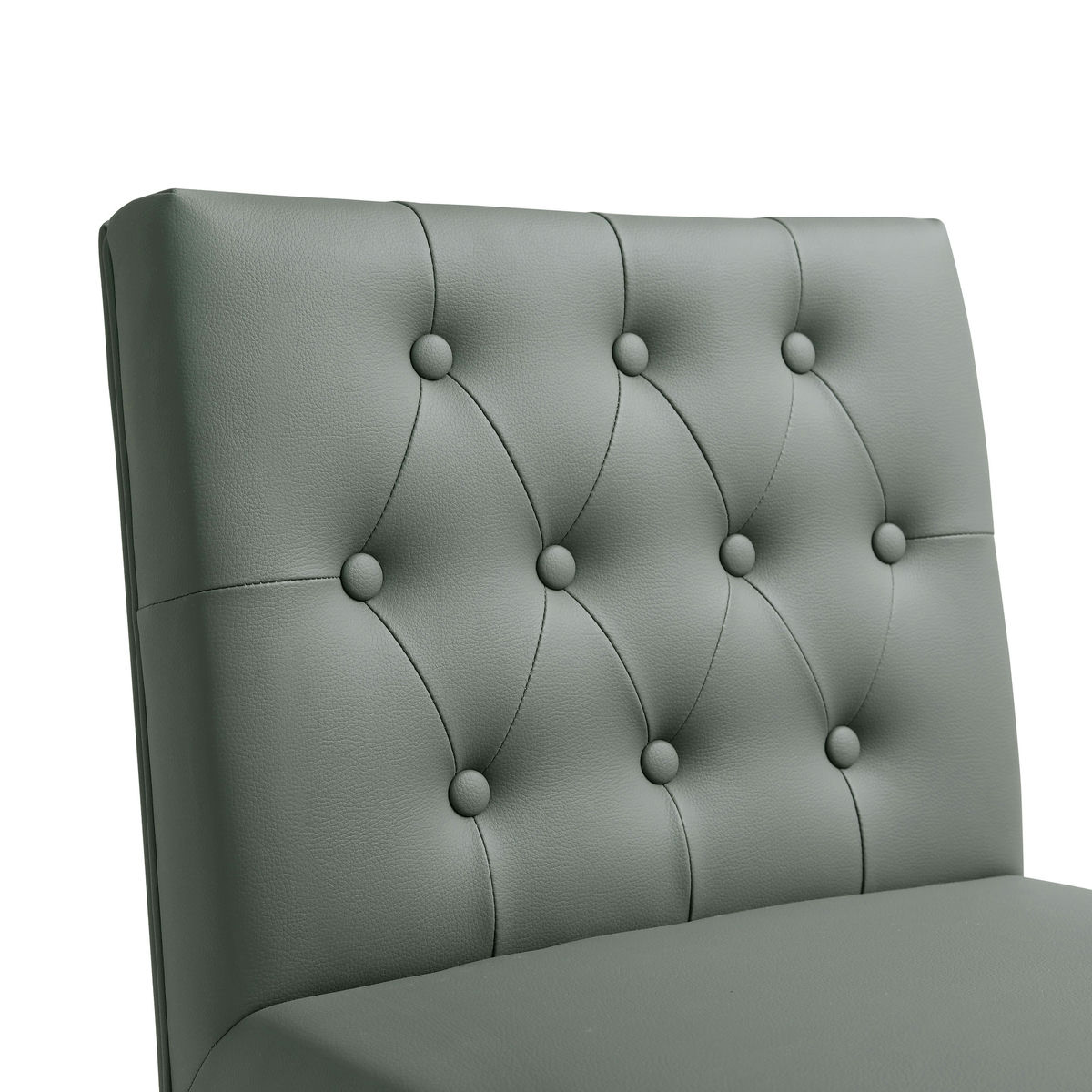 TOV Furniture Helsinki Grey Stainless Steel Barstool - Set of 2