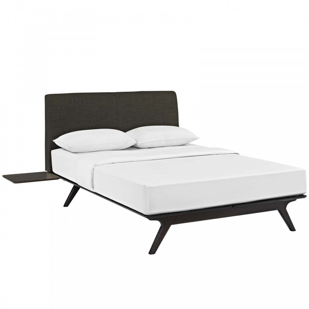 Tracy 3 Piece Queen Bedroom Set, Cappuccino Brown, MOD-5257-CAP-BRN-SET