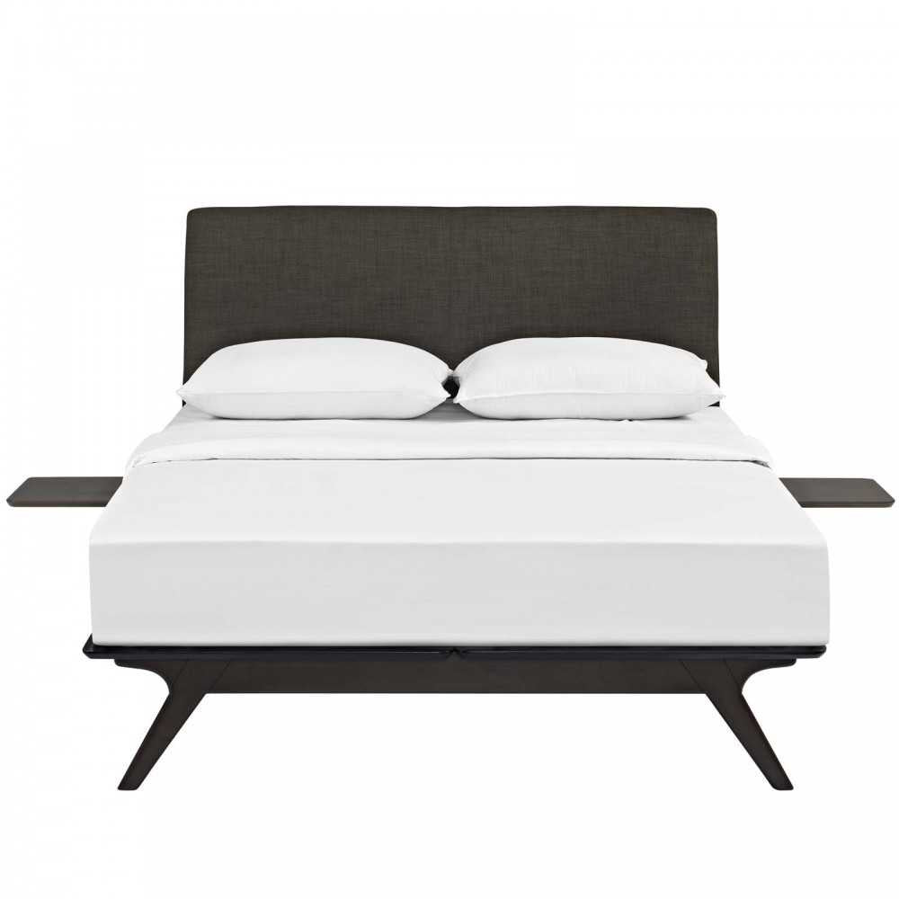 Tracy 3 Piece Queen Bedroom Set, Cappuccino Brown, MOD-5257-CAP-BRN-SET