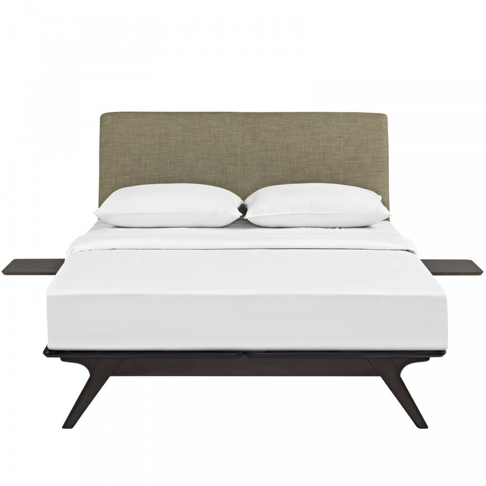 Tracy 3 Piece Queen Bedroom Set, Cappuccino Latte, MOD-5257-CAP-LAT-SET
