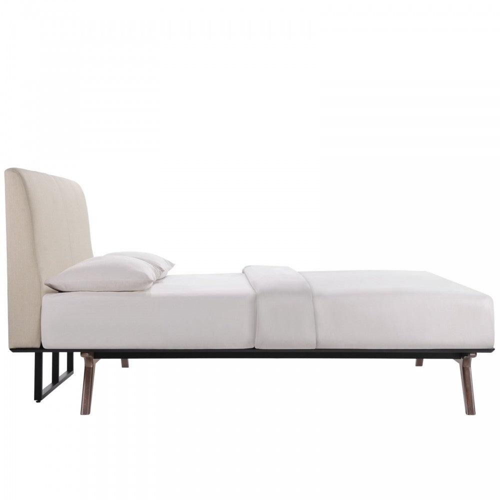 Tracy 5 Piece Queen Bedroom Set, White, MOD-5340-CAP-BEI-SET