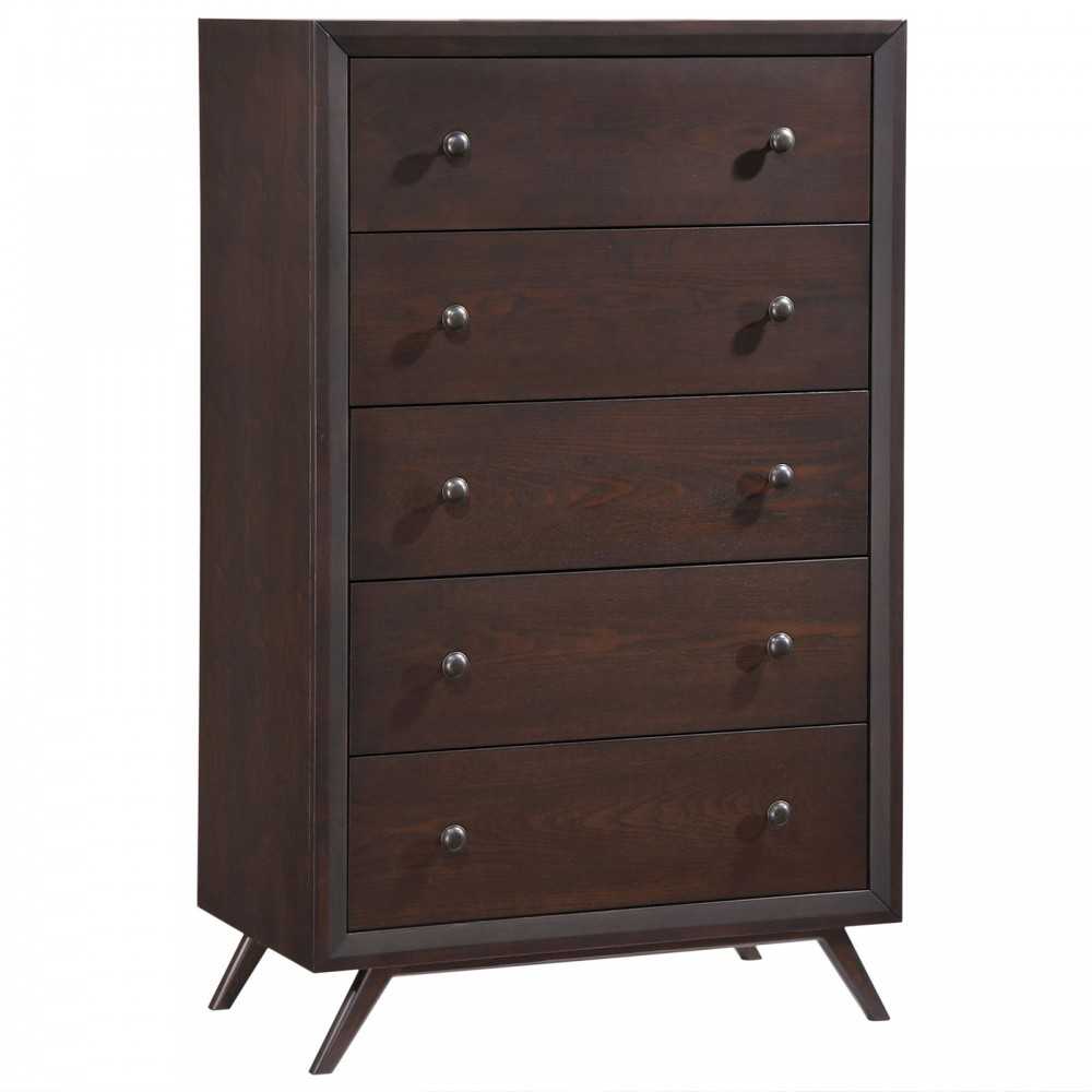 Tracy 5 Piece Queen Bedroom Set, White, MOD-5340-CAP-BEI-SET