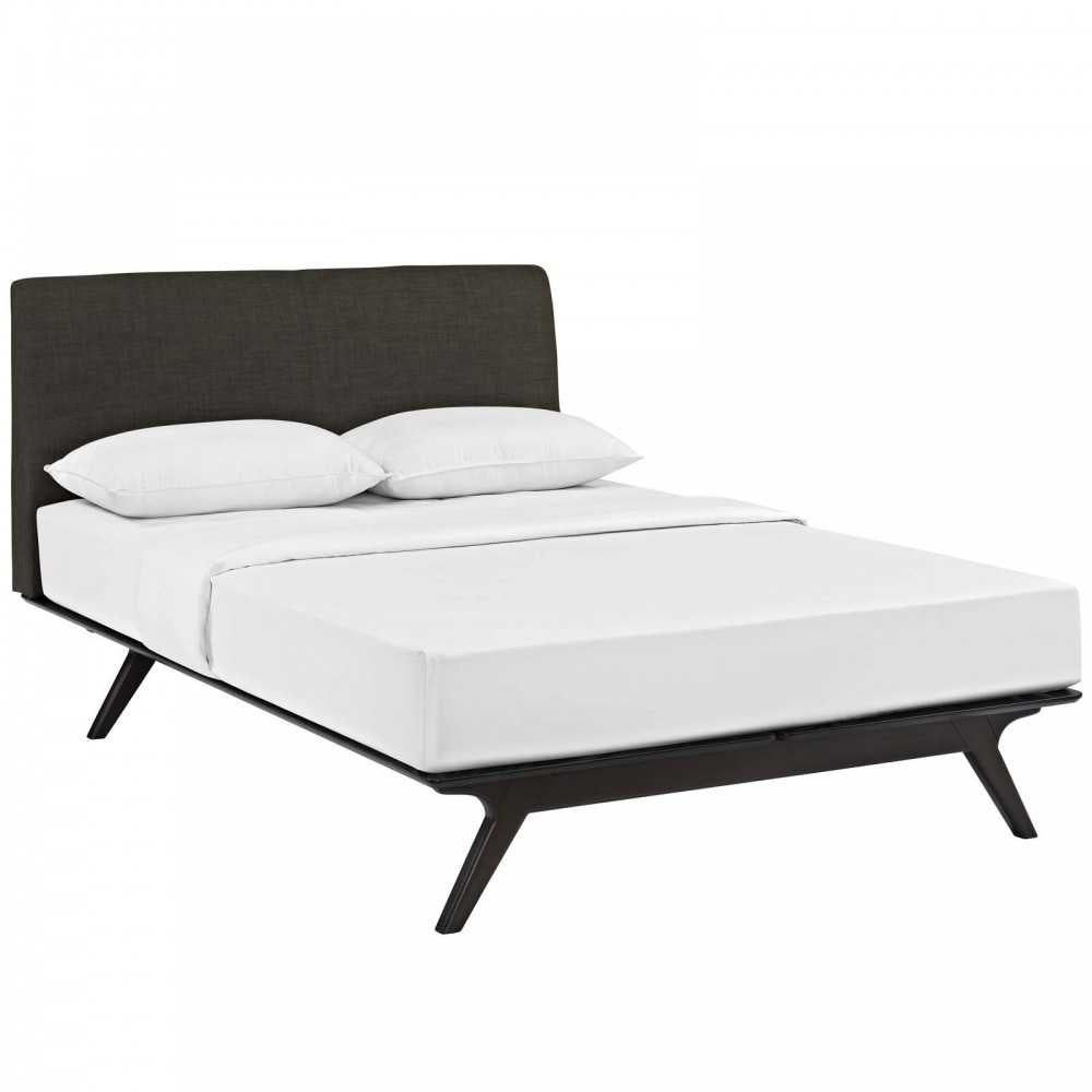 Tracy Queen Bed, Cappuccino Brown