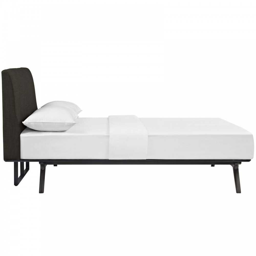 Tracy Queen Bed, Cappuccino Brown