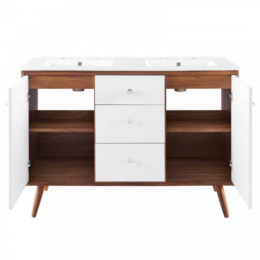 Transmit 48" Double Sink Bathroom Vanity