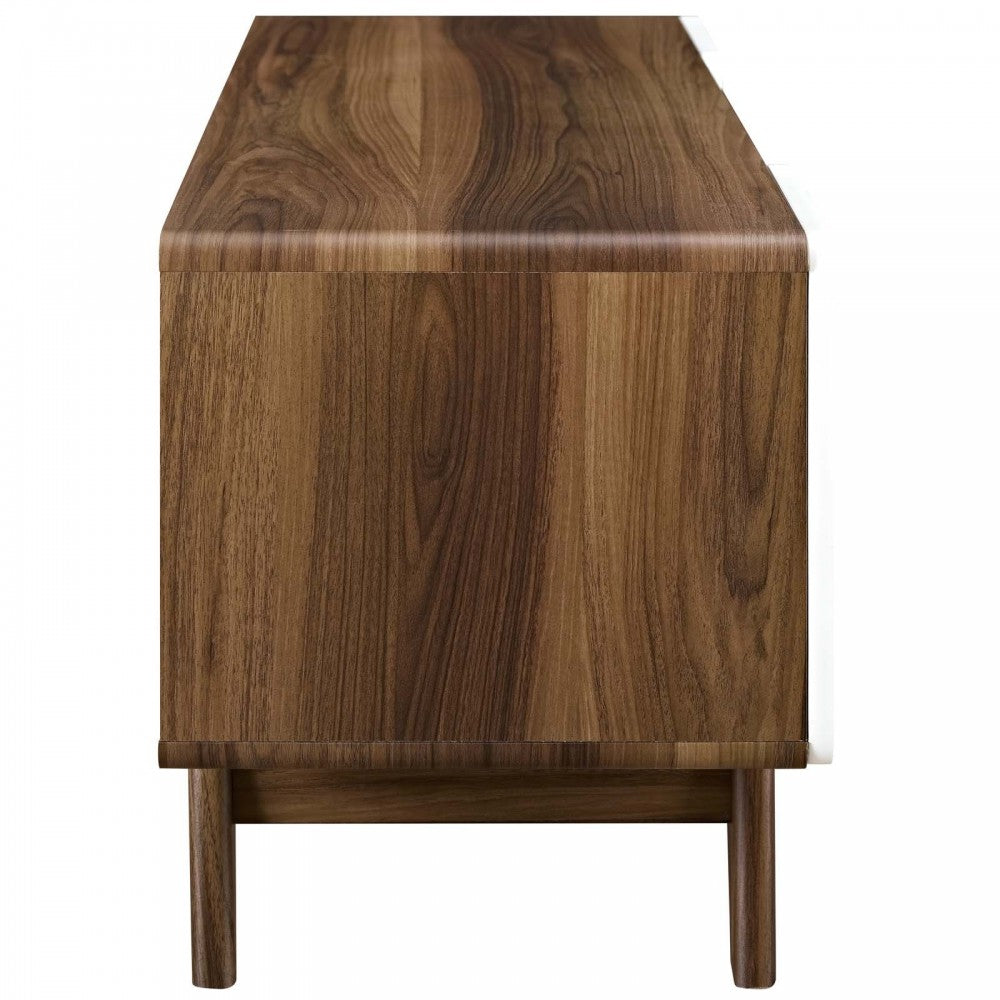 Tread 47" TV Stand, Walnut White