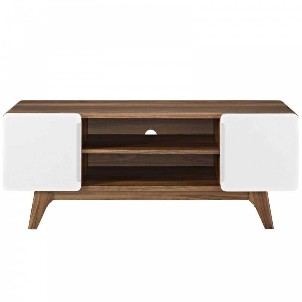Tread 47" TV Stand, Walnut White