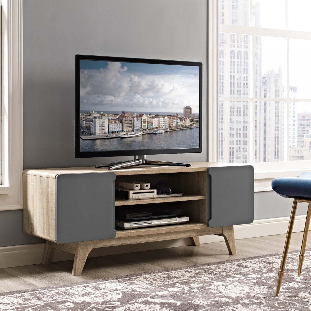 Tread 47" TV Stand, Natural Gray