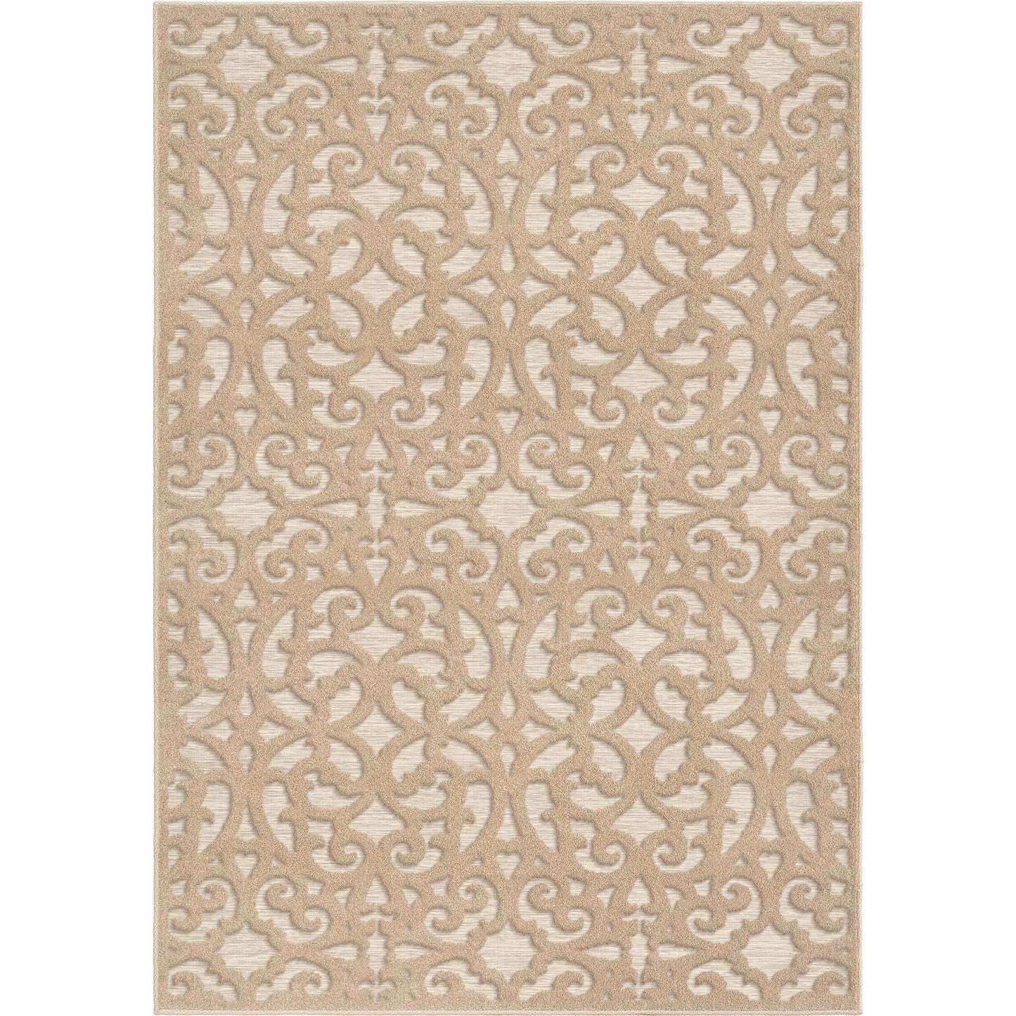 Orian Boucle' Seaborn Driftwood 62"X90"