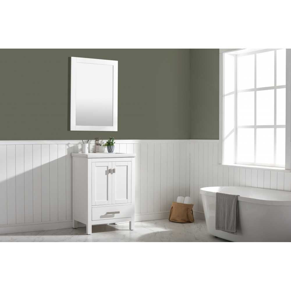 Valentino 24" Single Vanity in White