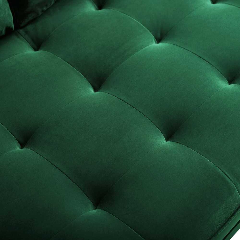 Valour Performance Velvet Loveseat, Green