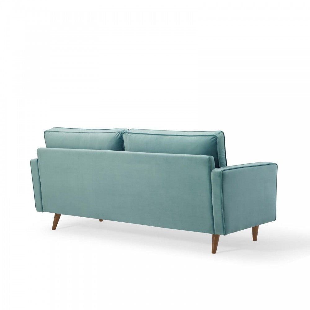 Valour Performance Velvet Sofa, Mint