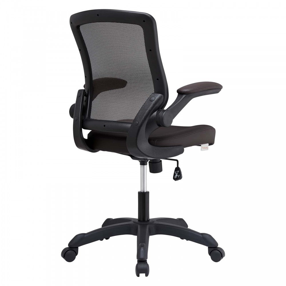 Veer Vinyl Office Chair, Clear, EEI-291-BRN