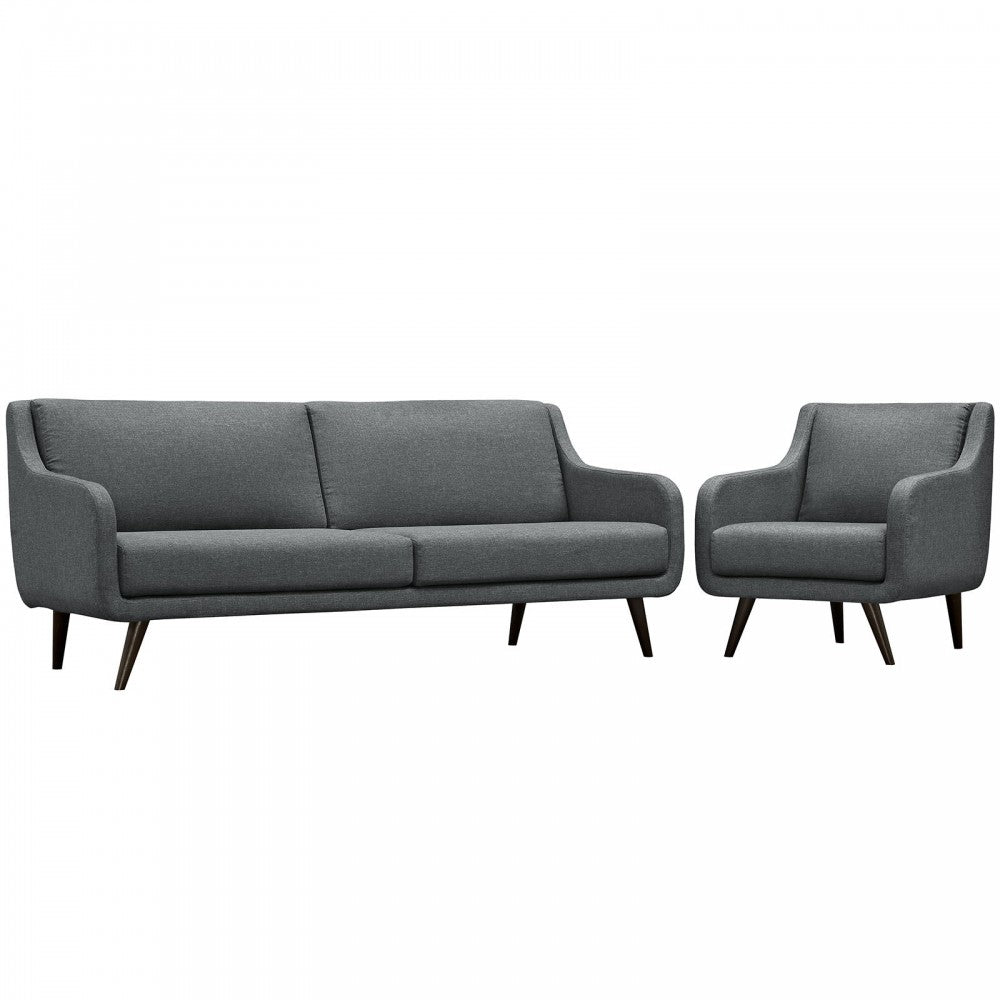 Verve Living Room Set Set of 2, Gray