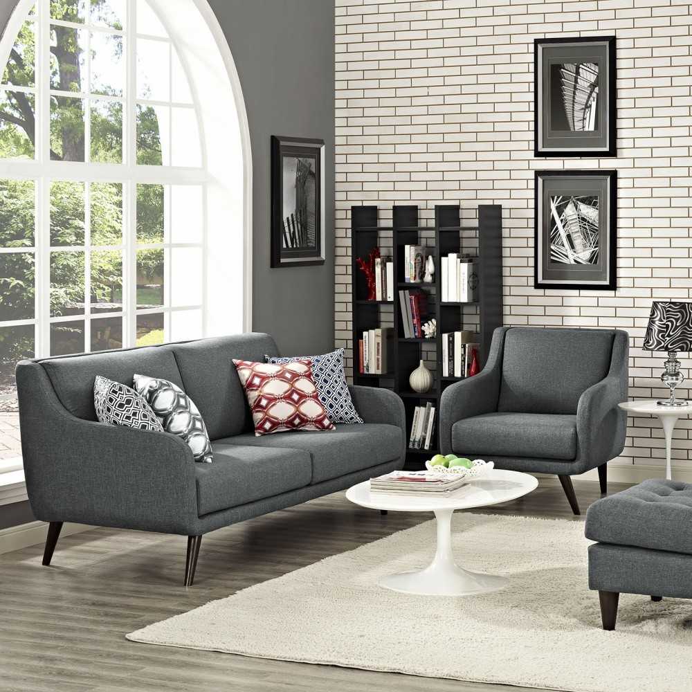 Verve Living Room Set Set of 2, Gray