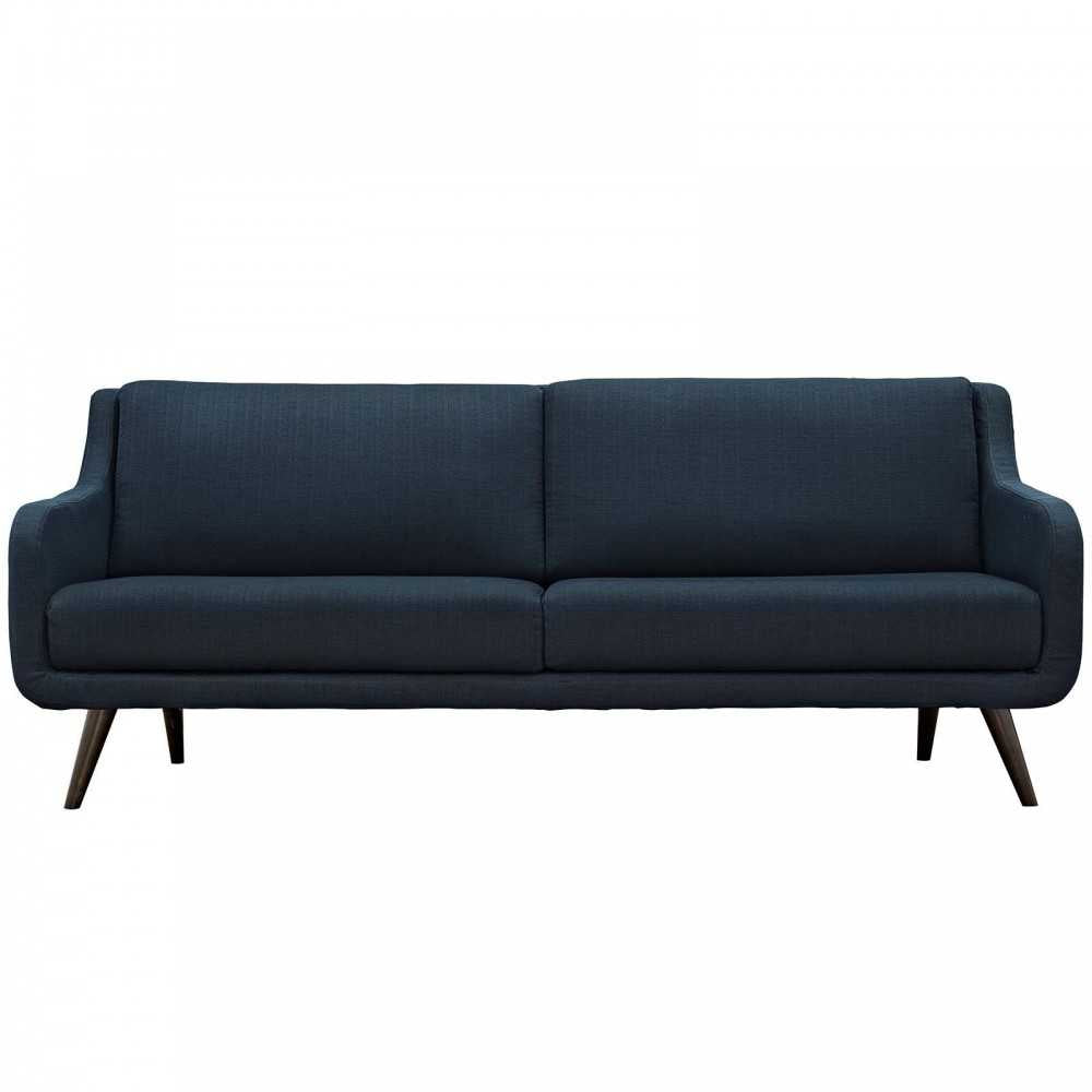 Verve Upholstered Fabric Sofa, Azure