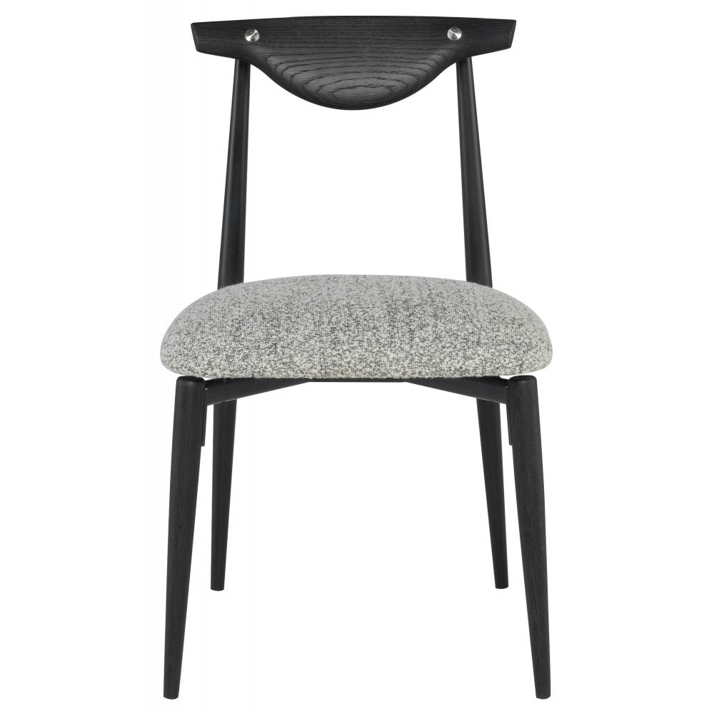Vicuna Boucle Gray Fabric Dining Chair, HGDA772