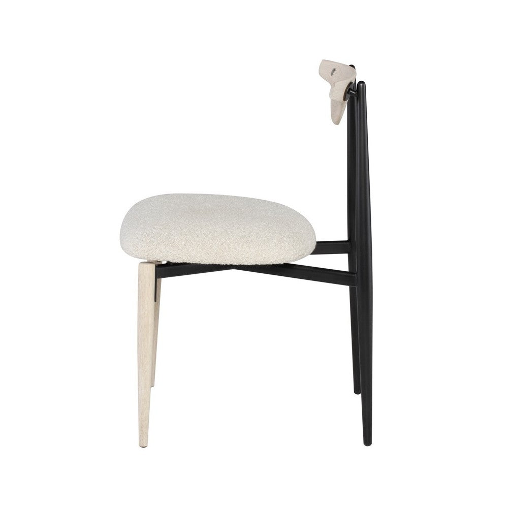 Vicuna Boucle Beige Fabric Dining Chair, HGDA771