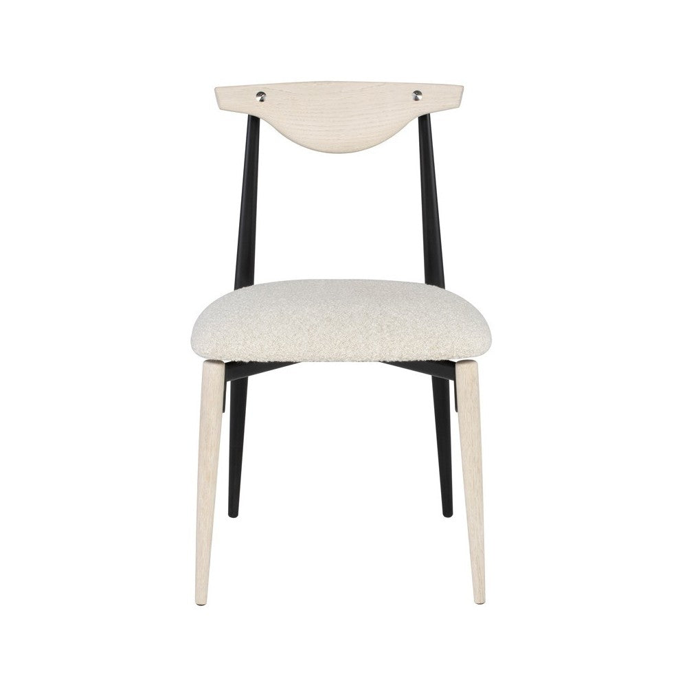 Vicuna Boucle Beige Fabric Dining Chair, HGDA771