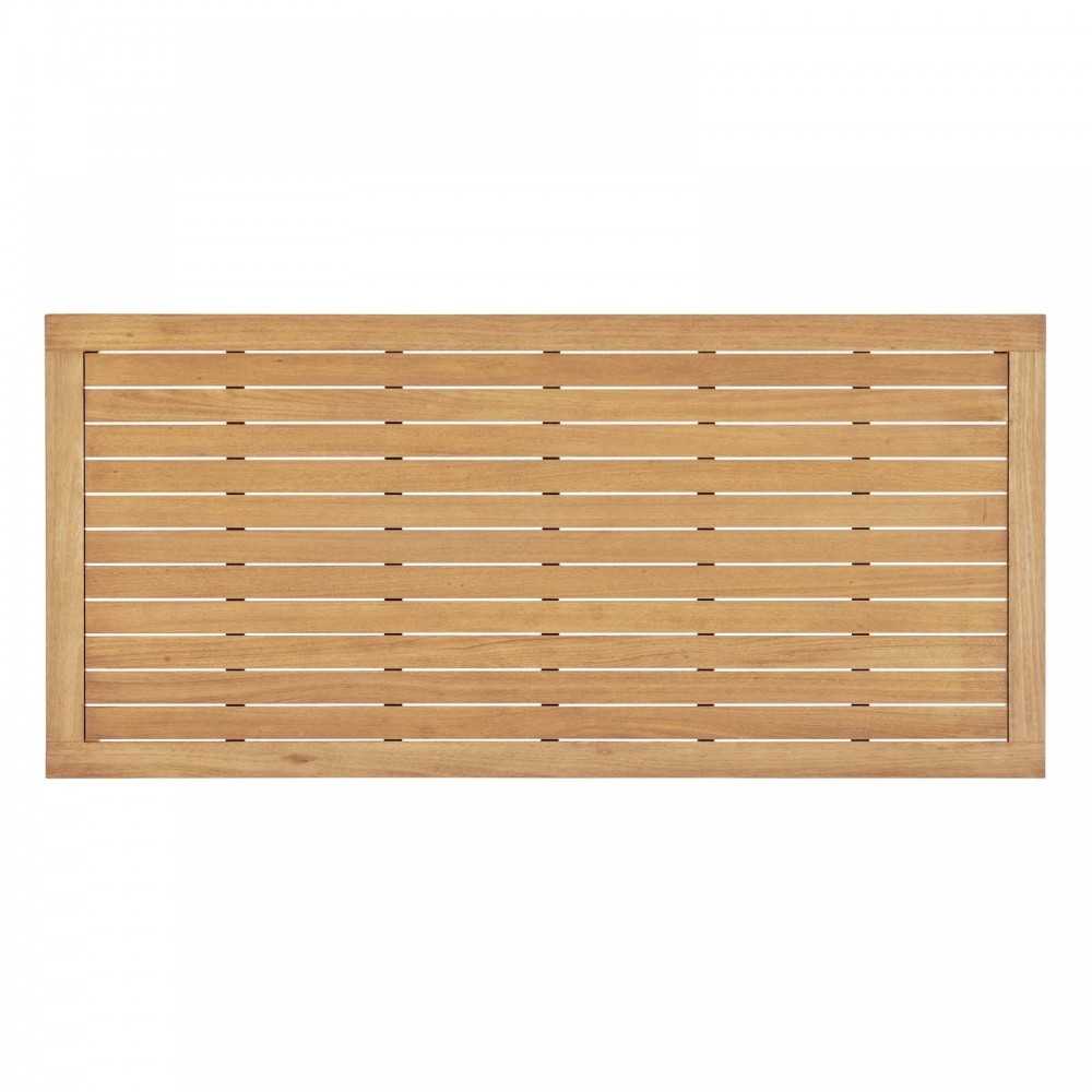 Viewscape 83" Outdoor Patio Ash Wood Dining Table