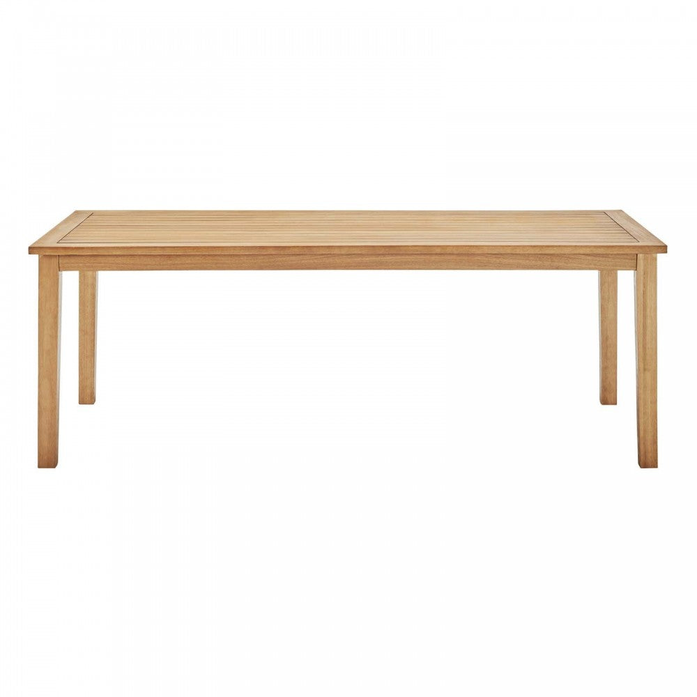 Viewscape 83" Outdoor Patio Ash Wood Dining Table
