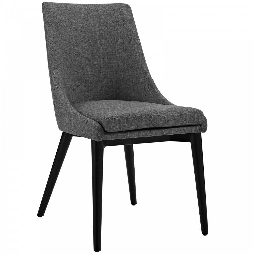 viscount Dining Side Chair Fabric Set of 2, Gray