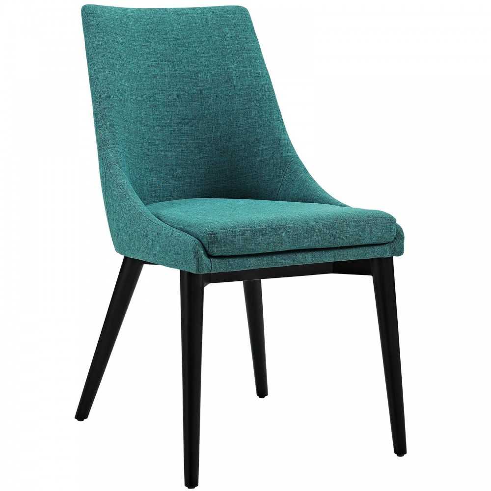 viscount Dining Side Chair Fabric Set of 2, Teal