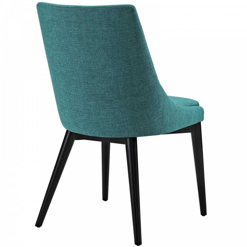 viscount Dining Side Chair Fabric Set of 2, Teal