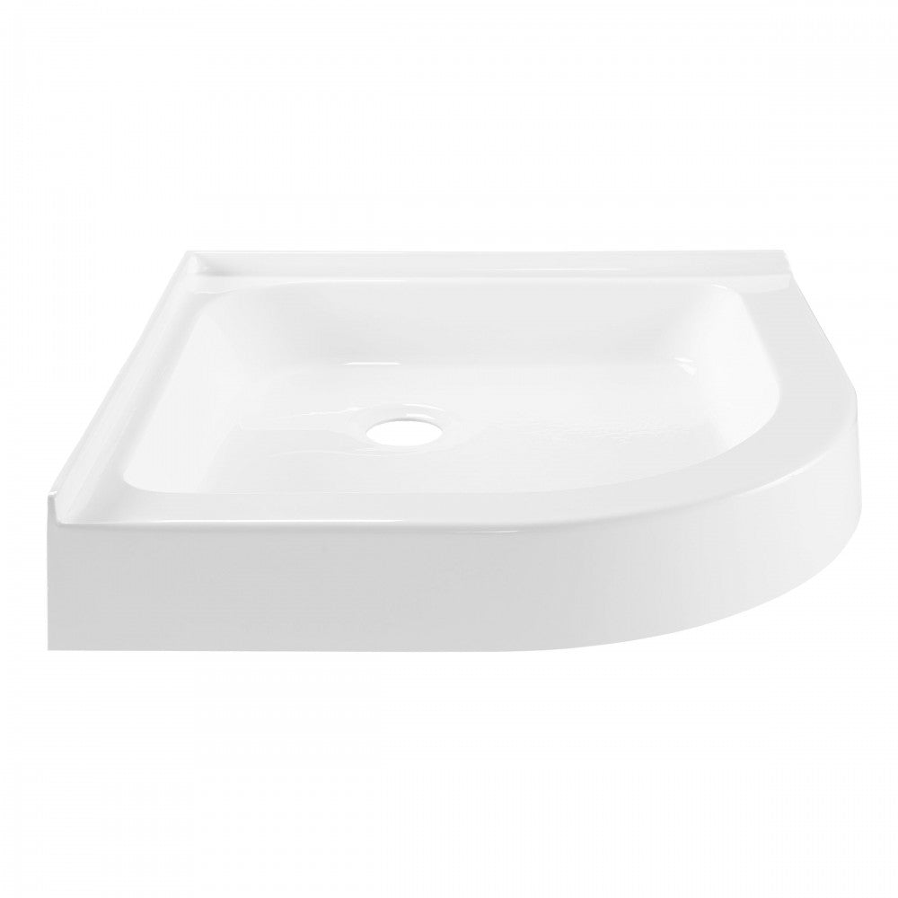 Voltaire 32 x 32 White, Single-Threshold, Center Drain, Neo-angle Shower Base