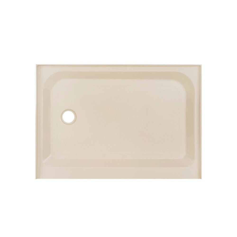 Voltaire 48 x 36 Single-Threshold, Left-Hand Drain, Shower Base in Biscuit