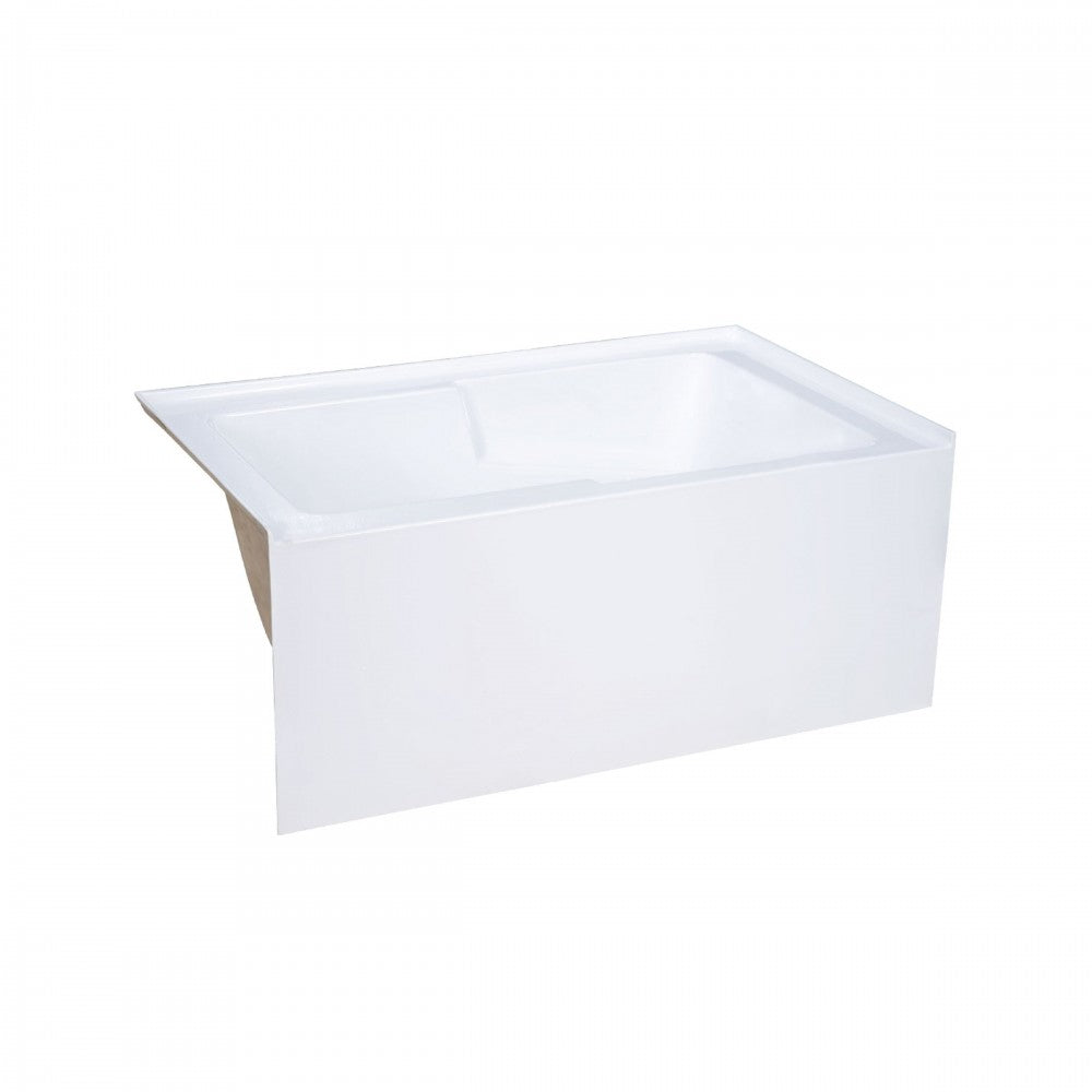 Voltaire 54" X 30" Left-Hand Drain Alcove Bathtub with Apron