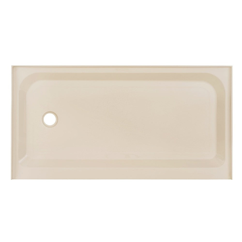 Voltaire 60 x 32 Single-Threshold, Left-Hand Drain, Shower Base in Biscuit