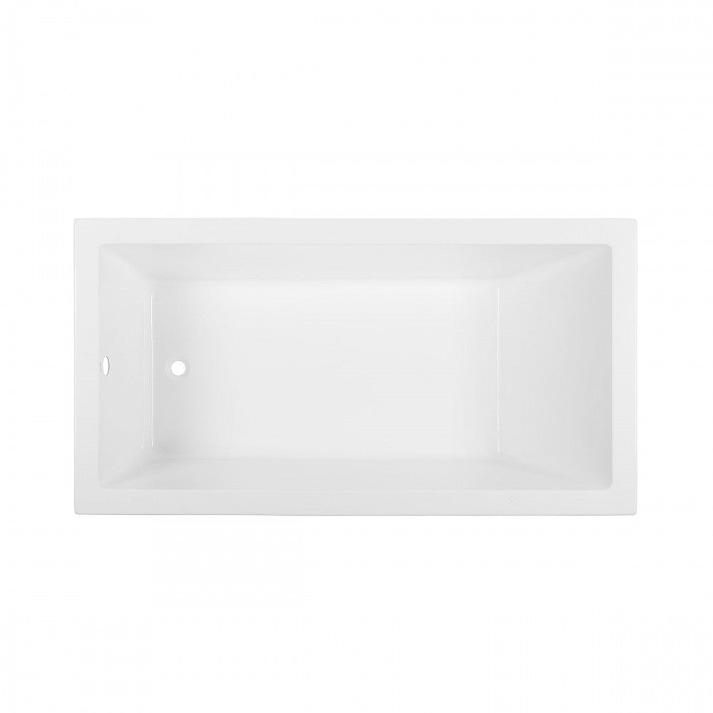 Voltaire 66 "x 36" Reversible Drain Drop-In Bathtub