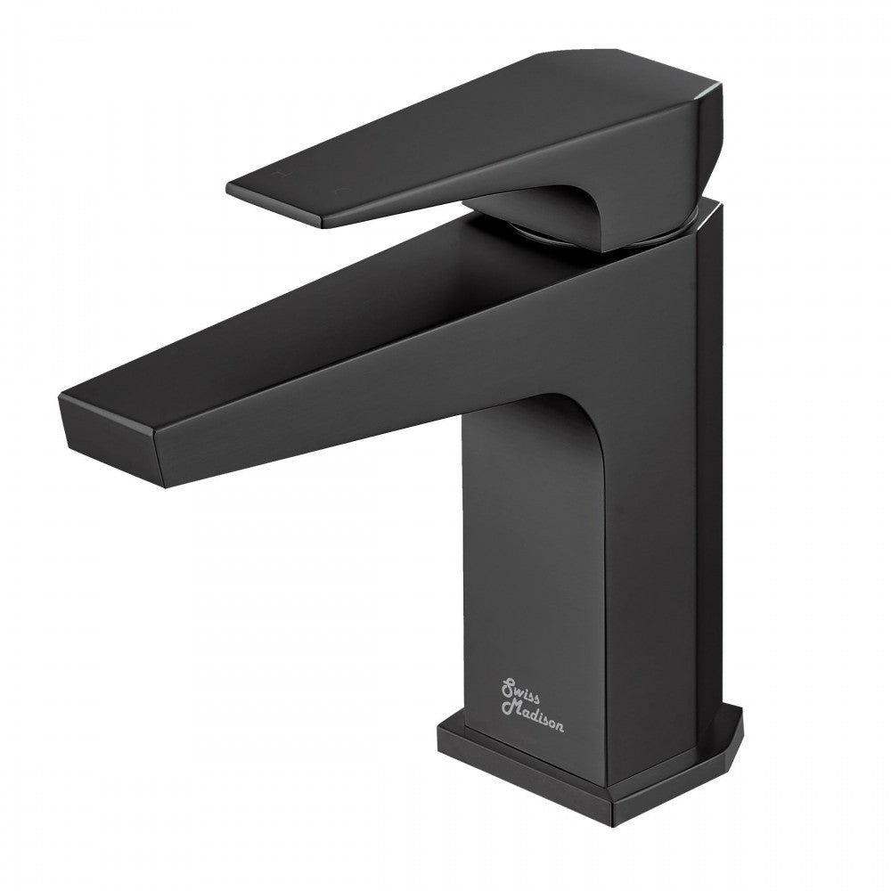Voltaire Single Hole, Single-Handle, Bathroom Faucet in Matte Black