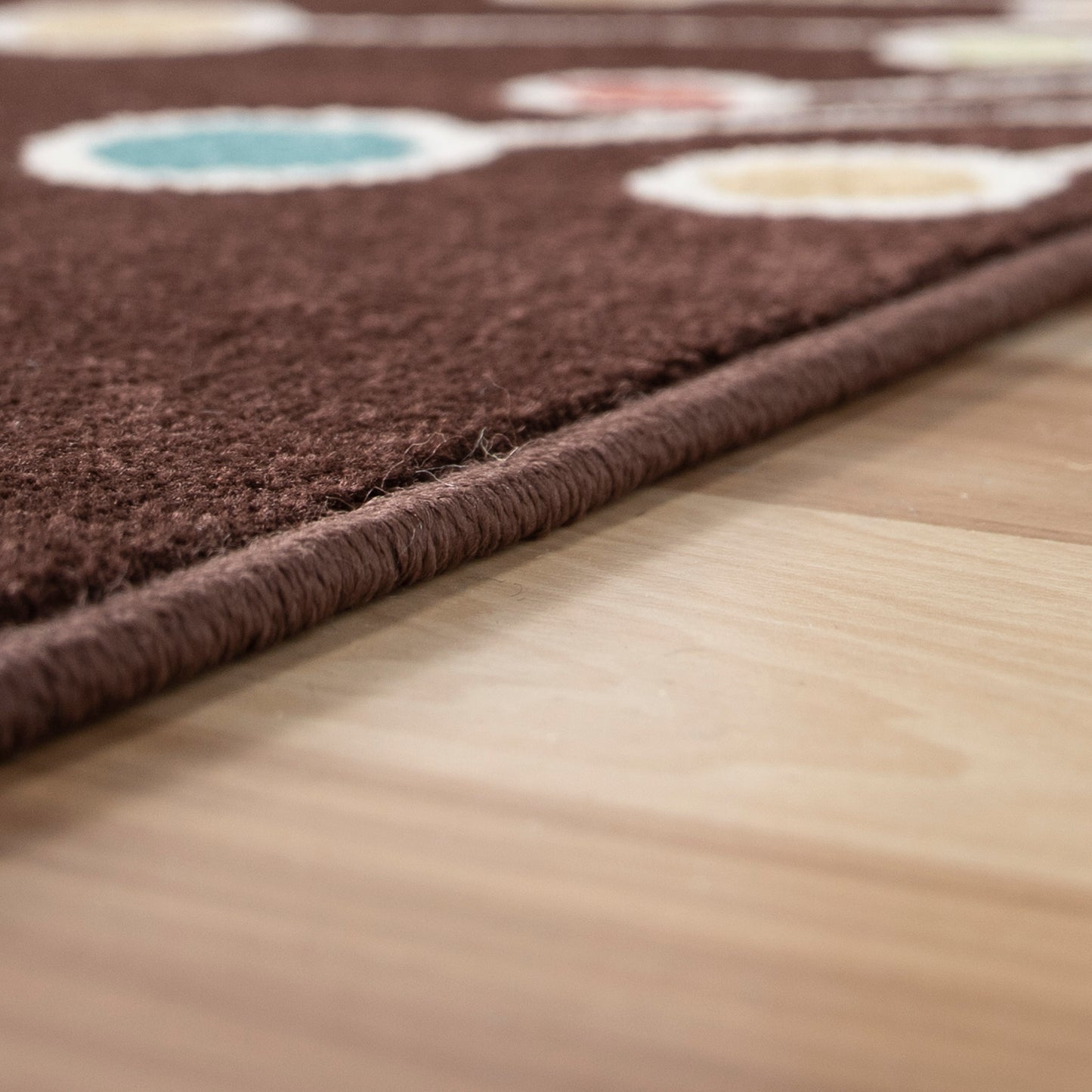 Orian Veranda Retro Fit Brown 92"X130"