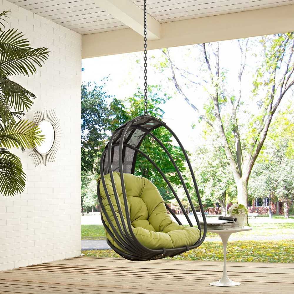 Whisk Outdoor Patio Swing Chair Without Stand, Peridot
