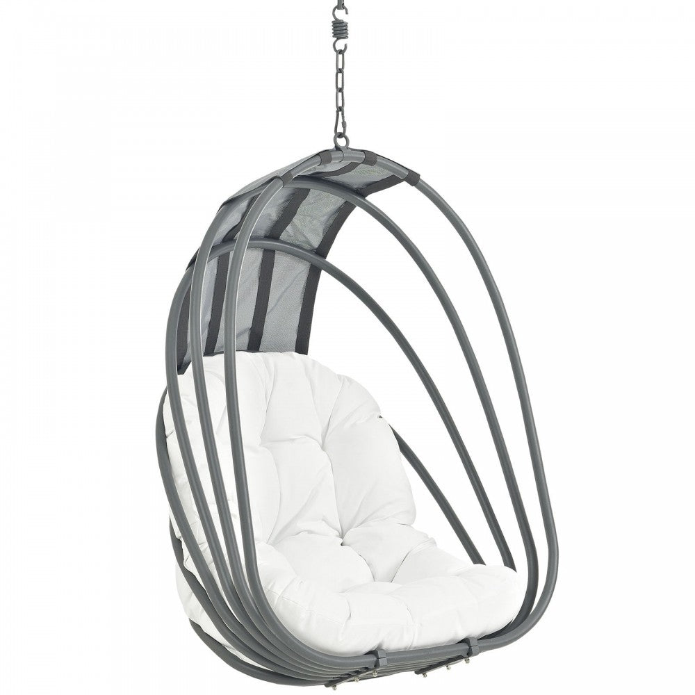Whisk Outdoor Patio Swing Chair Without Stand, White