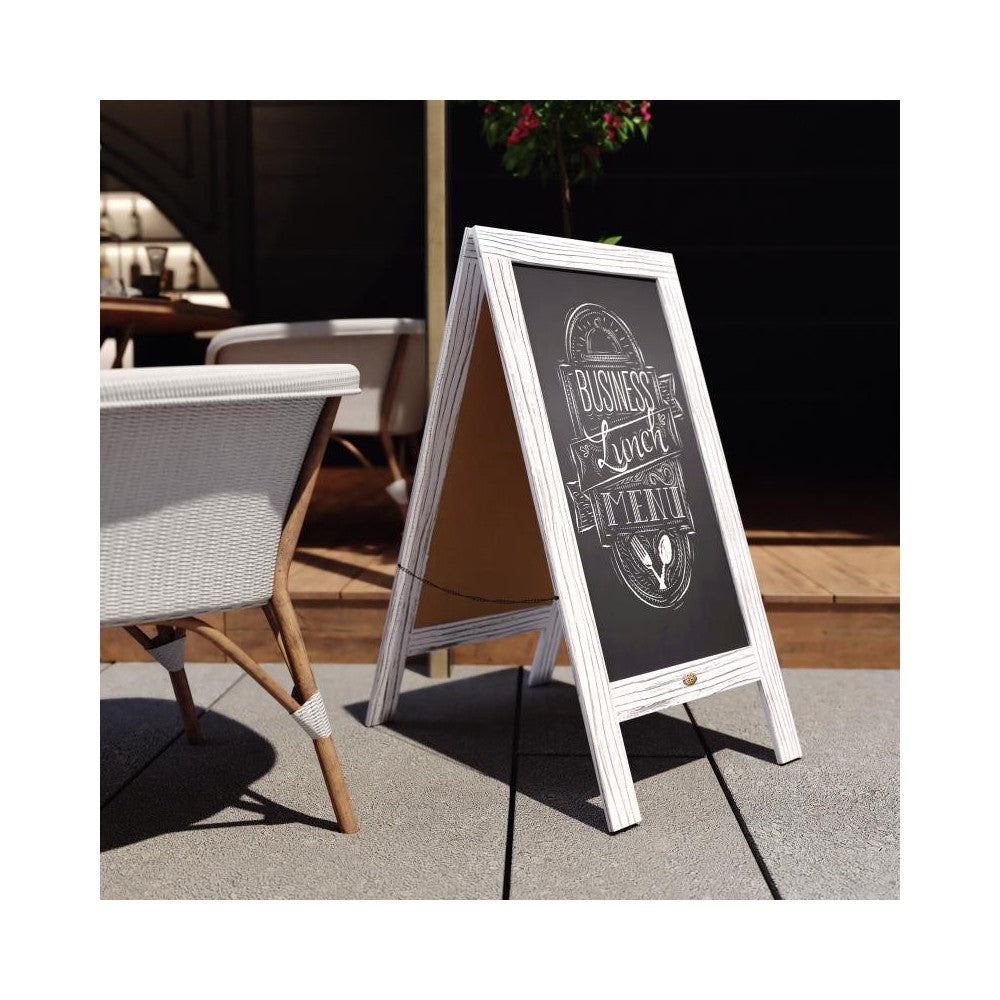 Whitewashed Chalkboard Set