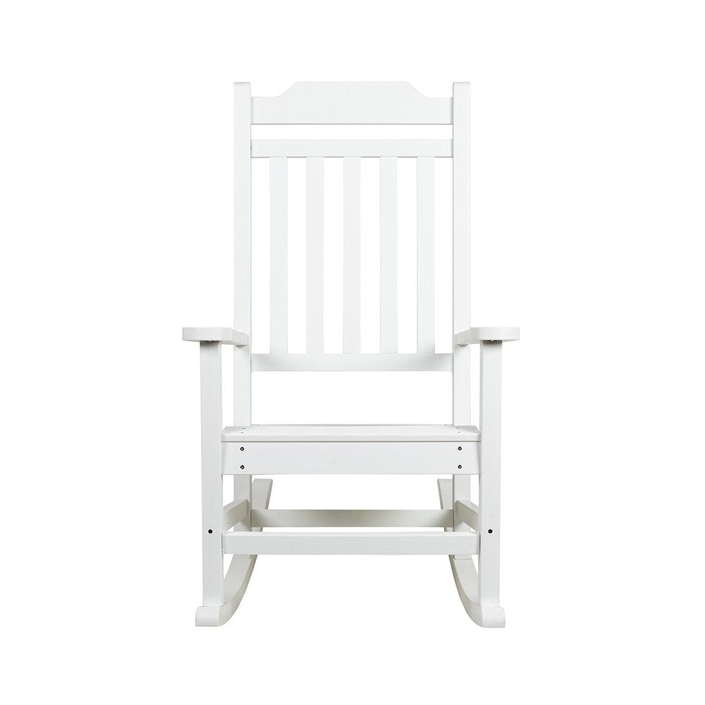 Winston All-Weather Rocking Chair in White Faux Wood
