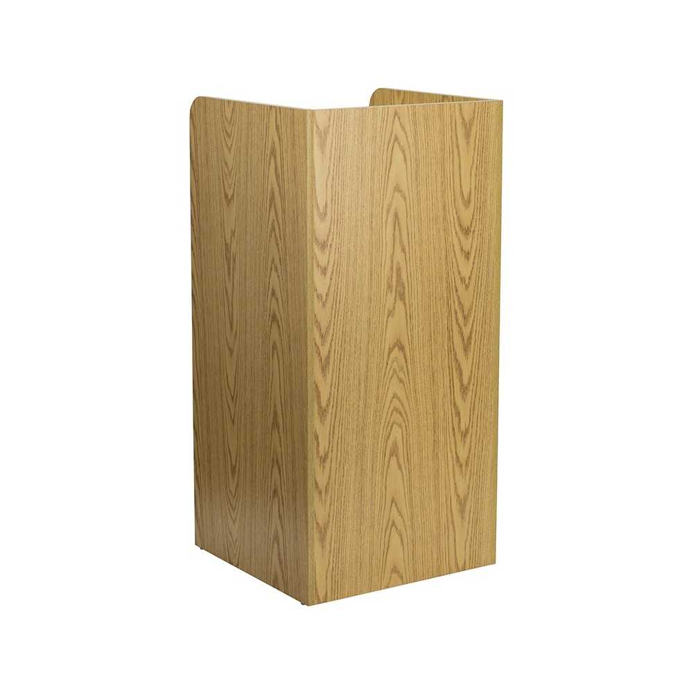 Wood Tray Top Receptacle in Oak