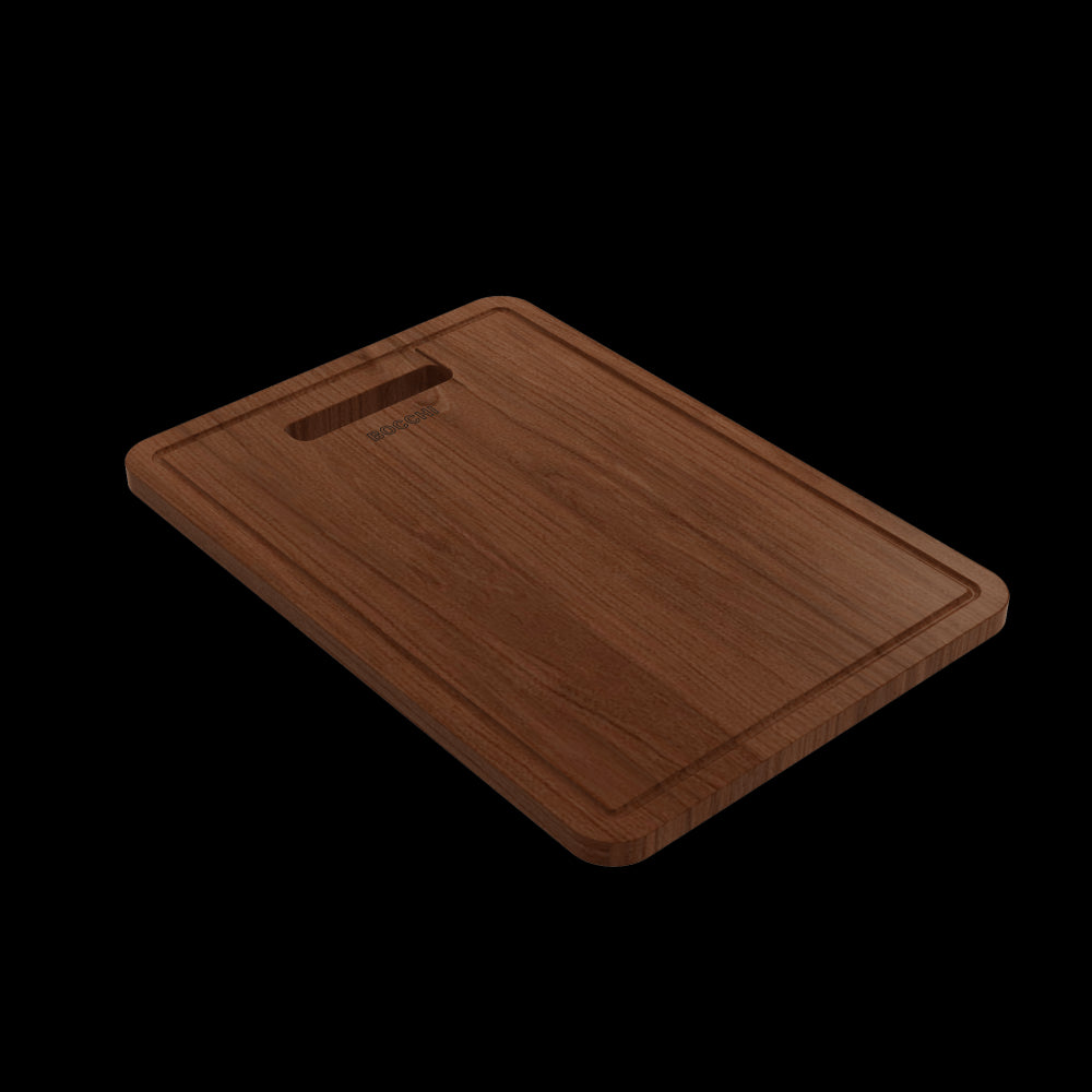 Wooden Cutting Board/Cover for Baveno w/ Handle - Sapele Mahogany for 1633 sinks